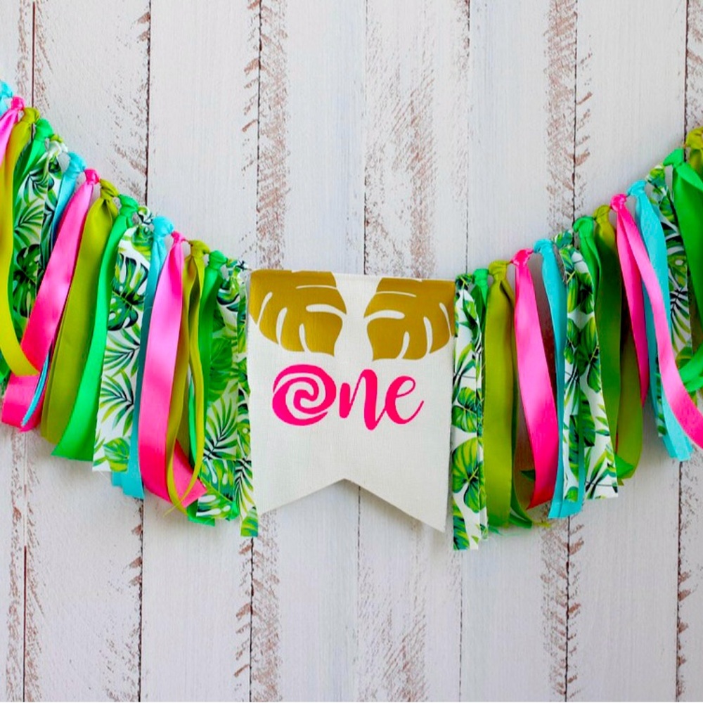 Moana Themed High Chair Banner